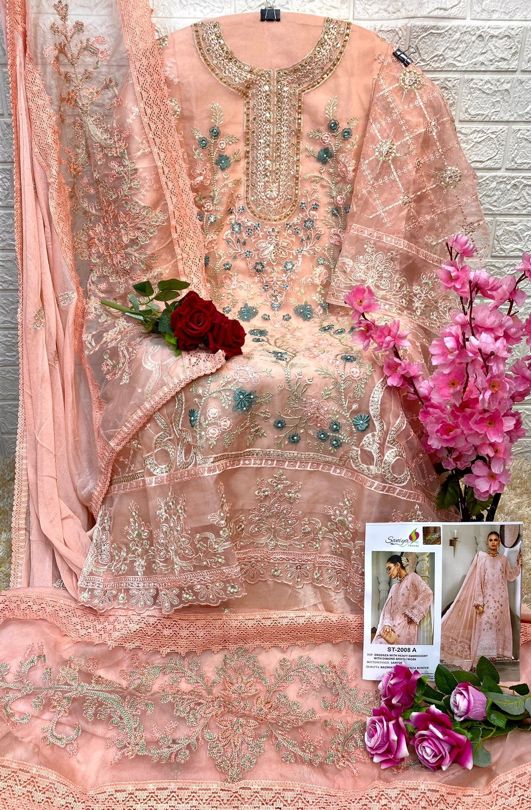 Saniya ST-2008 Fancy Festive Wear Wholesale Pakistani Salwar Suits